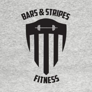 BSF - Bars & Stripes Fitness Logo - All Black! T-Shirt